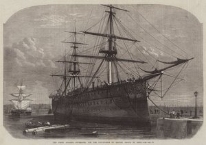 De Schroefstoomboot Eufraat, voor het Vervoer van Britse Troepen naar India